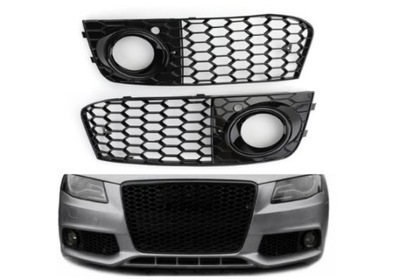 AUDI A4 B8 08-11 GRILLES BUMPER PLASTER MIODU RS  