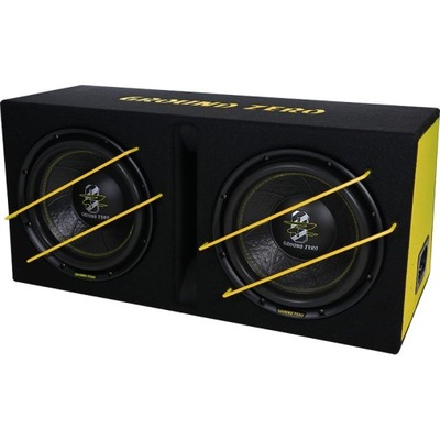 Ground Zero GZIB 2.12SPL subwoofer 2x30 szczelina