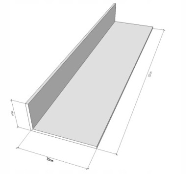 KĄTOWNIK SPG Z PŁYTY GK GOTOWY PROFIL L 120x35x15