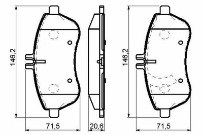 ZAPATAS DE FRENADO PARTE DELANTERA MERCEDES W204, W212, S204,  