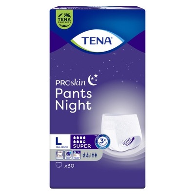 Majtki chłonne TENA Pants Night Super L, 30szt