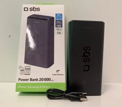 POWERBANK SBS 20000 MAH 2X USB IDEAŁ