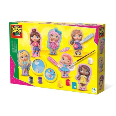 Odlewy gipsowe Moda SES Creative zabawki kreatywne dla dziewczynek 01292