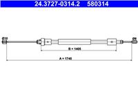 ATE CABLE HAM.LEWA CITROEN BERLIGO 96- CITROEN BERLINGO  