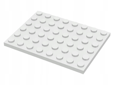 LEGO Płytka 6x8 3036 biała - 1 szt