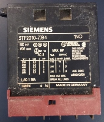 Siemens 3TF2010-7JB4 fv