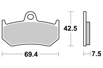 Sbs Brakepads Sintered REAR