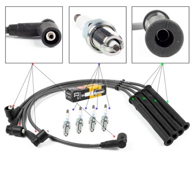 ACCIONAMIENTO + BUJÍAS NGK RENAULT TWINGO I 1 96-07  