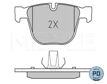 КОЛОДКИ ГАЛЬМІВНІ BMW MEYLE