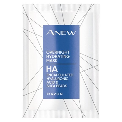 AVON PRÓBKA MASKA DO TWARZY NOC HYALURONIC ANEW