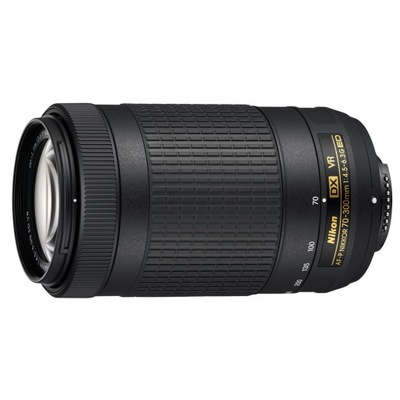 Obiektyw Nikon F AF-P DX NIKKOR 70-300mm f/4.5-6.3G ED VR + FILTR+POKROWIEC