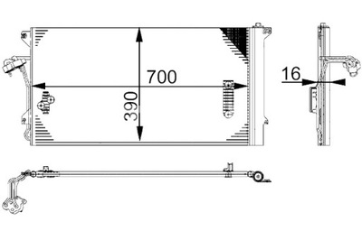 MAHLE КОНДЕНСАТОР КОНДИЦИОНЕРА AUDI Q7 PORSCHE CAYENNE VW TOUAREG фото