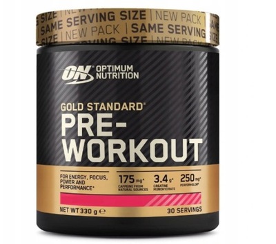 ON OPTIMUM GOLD Standard Pre-Workout 330g SIŁA