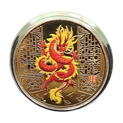 Kolekcja Lato Smoka 2024 Chińskie monety kolekcjonerskie, klasyczne