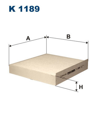 Фильтр воздуха кабины alfa romeo 159 05- k1189 фото №1
