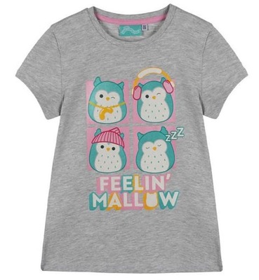 DZIEWCZĘCY T-SHIRT SQUISHMALLOWS KOSZULKA SQUISHMALLOWS 110-116 (5-6 LAT)