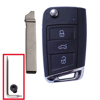 Cocolockey for VW Key Case Shell for VW MQB Gollf 7 for Skoda Octavi~25747