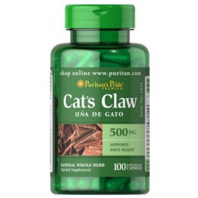 Puritan's Pride Cat's Claw Koci Pazur 500mg 100kap