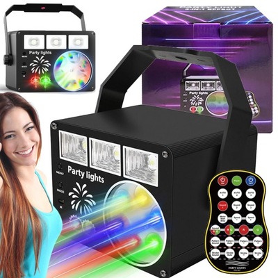 PROJEKTOR DYSKOTEKOWY KULA DISCO REFLEKTOR LASER LED RGB