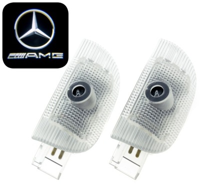 MERCEDES DIODO LUMINOSO LED PROYECTOR LOGOTIPO S CL SL 55 63 65 AMG  