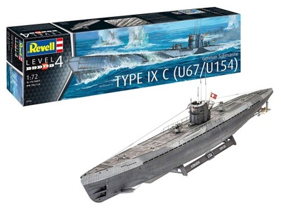 Revell model niemiecka łódź podwodna IX c U67/U154