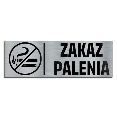 Tabliczka z Oznaczeniem na Drzwi Zakaz Palenia Wzo