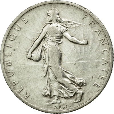 Moneta, Francja, Semeuse, 2 Francs, 1912, Paris, E
