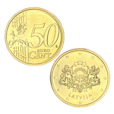 Moneta – Łotwa – 50 euro-cents – 2014