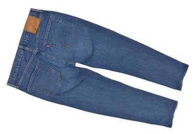 LEVIS 501 PREMIUM KULTOWE CIEMNE JEANSY STRETCH_W33 L34_33/34_pas:87