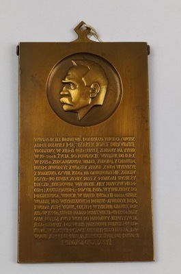 Plakieta J.Piłsudski W.Sieroszewski Aumiller 1931*