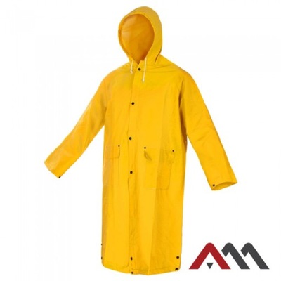 Płaszcz przeciwdeszczowy PVC żółty Rozmiar XXL