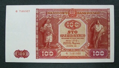 100 złotych 1946 seria - seria G 7181523