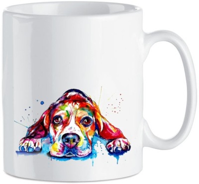 Kubek nadruk kolorowy Beagle 330 ml