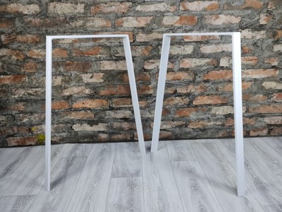 Metalowe nogi do stołu biurka białe szerokość 60cm