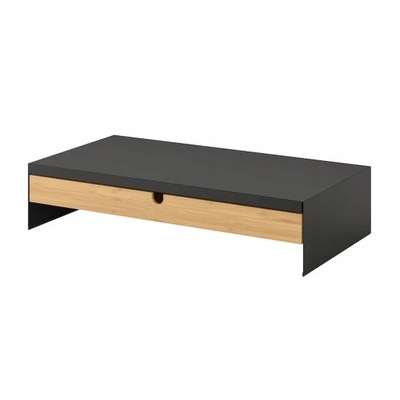 IKEA ELLOVEN PODSTAWKA POD MONITOR Z SZUFLADĄ ANTRACYT