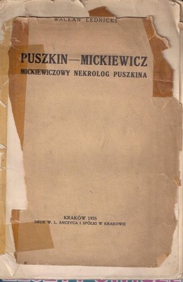 Puszkin-Mickiewicz Mickiewiczowy nekrolog Puszkina