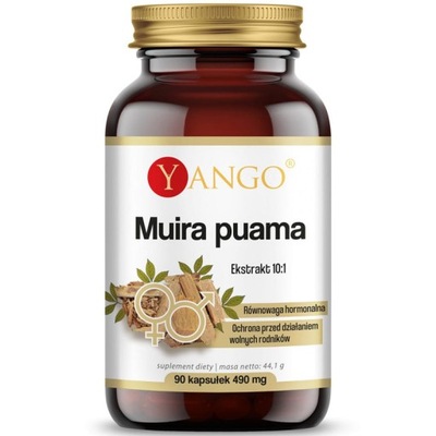 YANGO Muira Puama 90vegcaps WSPARCIE ANTYOKSYDACYJNE WYDOLNOŚĆ