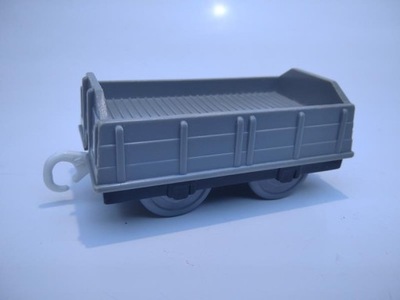 Wagon towarowy platforma szary Trackmaster