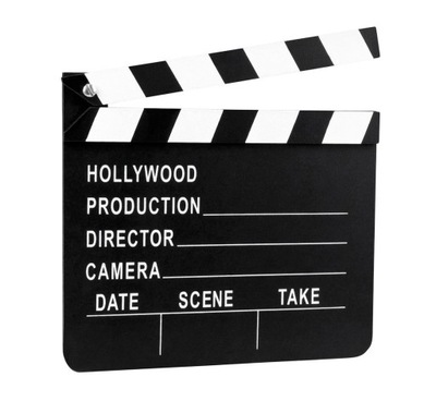 Klaps Filmowy Gadżet Hollywood Czarny 18 x 20 cm