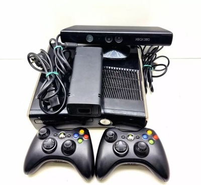 KONSOLA XBOX 360 250 GB 2X PAD, KINECT