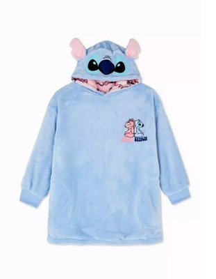 Disney Dwustronna 2w1 Bluza Snuddie STITCH ANDZIA ANGEL XXS/XS 104 110 116