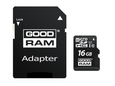 KARTA PAMIĘCI GOODRAM MICRO SD HC 16GB + CLASS 10