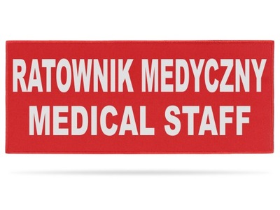 RATOWNIK MEDYCZNY MEDICAL STAFF NASZYWKA ODBLASK