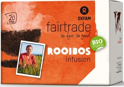 Herbata rooibos infusion fair trade BIO (20 x 1,8g