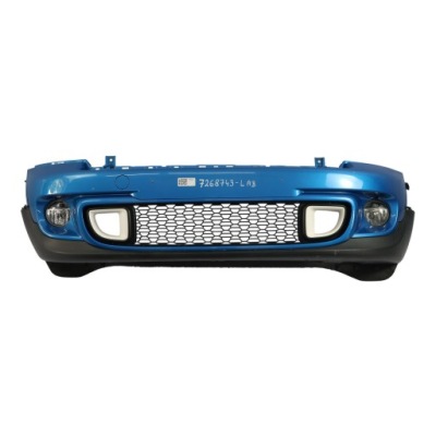 Bmw r55 r56 lci s бампер передній laser blue niebieski металік - a59 фото №1