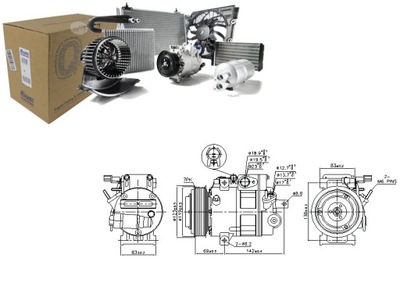 КОМПРЕСОР КОНДИЦІОНЕРА NISSENS 977013J000 977013J0