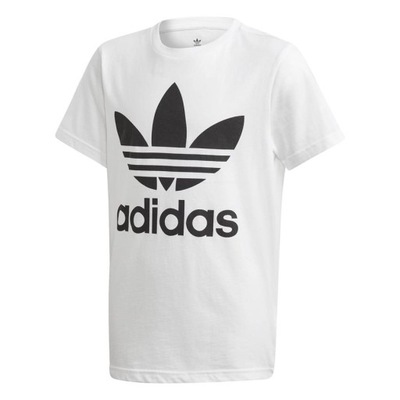 T-shirt Dziecięcy adidas DV2904 TREFOIL Biały 152