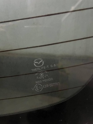 Стекло задняя задний  mazda 6 12- тонированная универсал оригинал  43r007281 фото №1