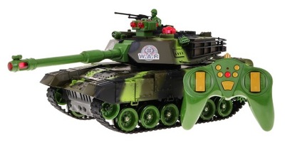 zdalnie sterowany CZOŁG interaktywny kamuflaż moro TANK 1:18