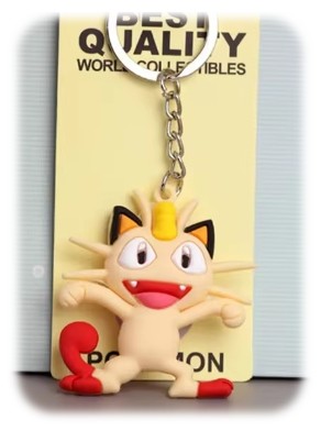 Brelok breloczek anime Pokemon Pikachu meowth